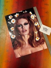 BRIGITTE BARDOT -  FLOWERS - RARE ART QUALITY PRINT GLOSSY - SYMBIOS EROTIC NUDE
