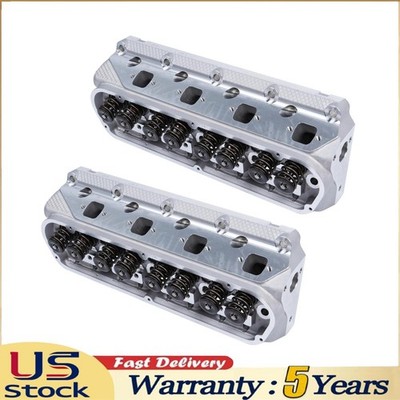 2Pcs Cylinder Heads Assy SBF For FORD GT40 289 302 351W 175cc 62cc 2.02/1.60