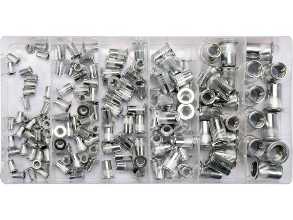 Yato Nietmuttern Alu Satz M3-M10 150Tlg. YT-36460-image