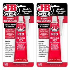 J-B Weld High Temp RTV Silicone Gasket Maker 3 oz - 2-Pack