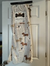 NEW Dachshund Wiener Dog Pet Tan Throw Blanket 50 x 70  