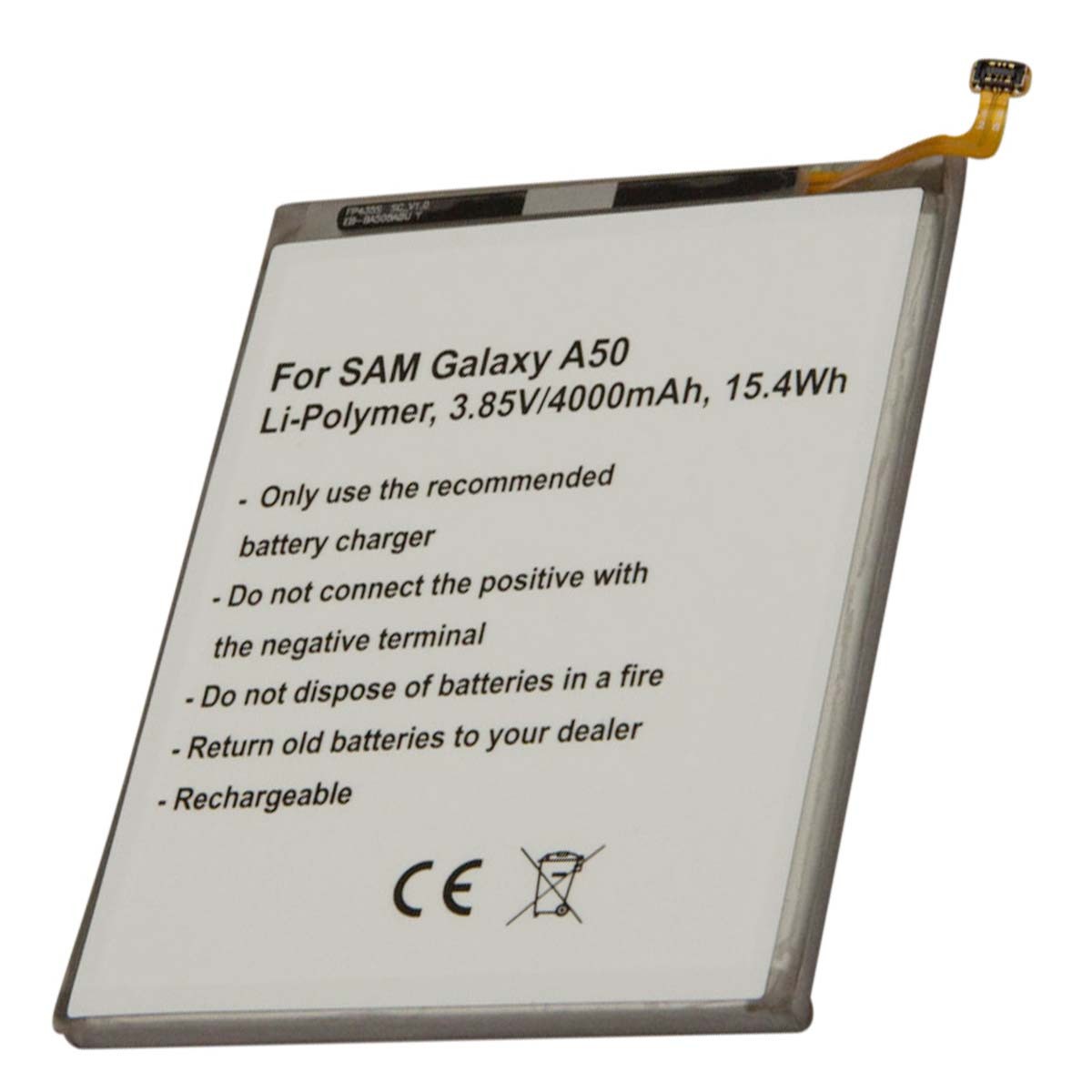 Batterie Galaxy A50 4000mAh remplacement interne Li-Polymère 3.85V