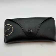 Authentic Ray Ban Slim Black Leather Aviator Eyeglasses / Sunglasses Case Only