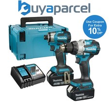Makita 18V DLX2528TJ Lithium Brushless Kit DHP489 Drill + DTD173 Impact 5.0ah