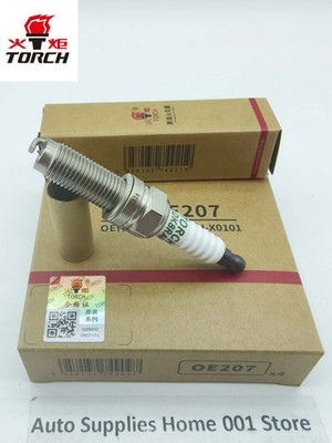 4pcsTORCH OE207 Spark Plug For AEOLUS A60 AX7 AX5 AX4 AX3 Yixuan Venucia T70 T90