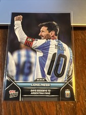 Lionel Messi 2025 TOPPS NOW Says Goodbye To Argentina Fans #002 04.09.25
