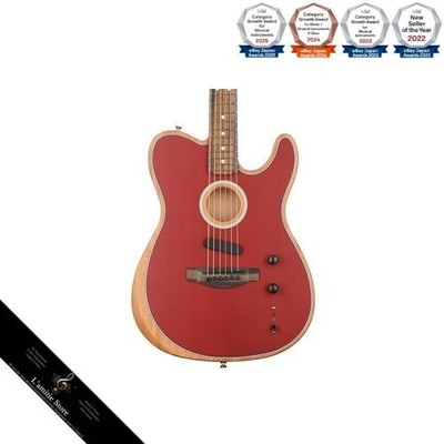 Fender American Acoustasonic  Telecaster  Ebony Fingerboard Crimson Red...
