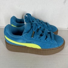 Zapatillas Puma Fenty X Creeper Phatty Speed Azul Lima Goma Gamuza Mujer Talla 7 Nuevas sin Caja