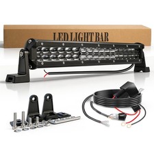 Dual Row 15202428334248 Led Light Bar Spot Flood Combo Truck 4wd Offroad