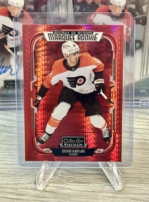 DEVIN KAPLAN /199! 2025-26 O-Pee-Chee Platinum-Marquee Rookies #246 Red Prism 