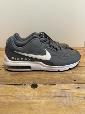Nike Air Max LTD 3 Wolf Gray Leather Sneakers 10.5 Men's Shoe 687977-014