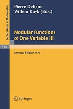 MODULAR FUNCTIONS OF ONE VARIABLE III: PROCEE...