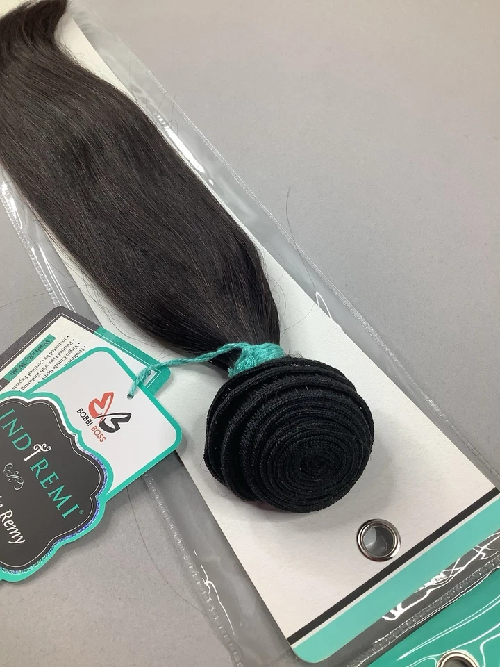 14-дюймовые необработанные натуральные прямые натуральные натуральные натуральные натуральные утка для человеческих волос Indi Remi - Изображение 3 из 4