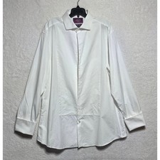Charles Tyrwhitt Luxury White Slim Fit Tuxedo Shirt Marcella Bib 17.5 35 44 89cm