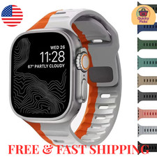 For Apple Watch Series Ultra 11 10 9 8 SE iWatch 49mm Silicone Sport Strap Band