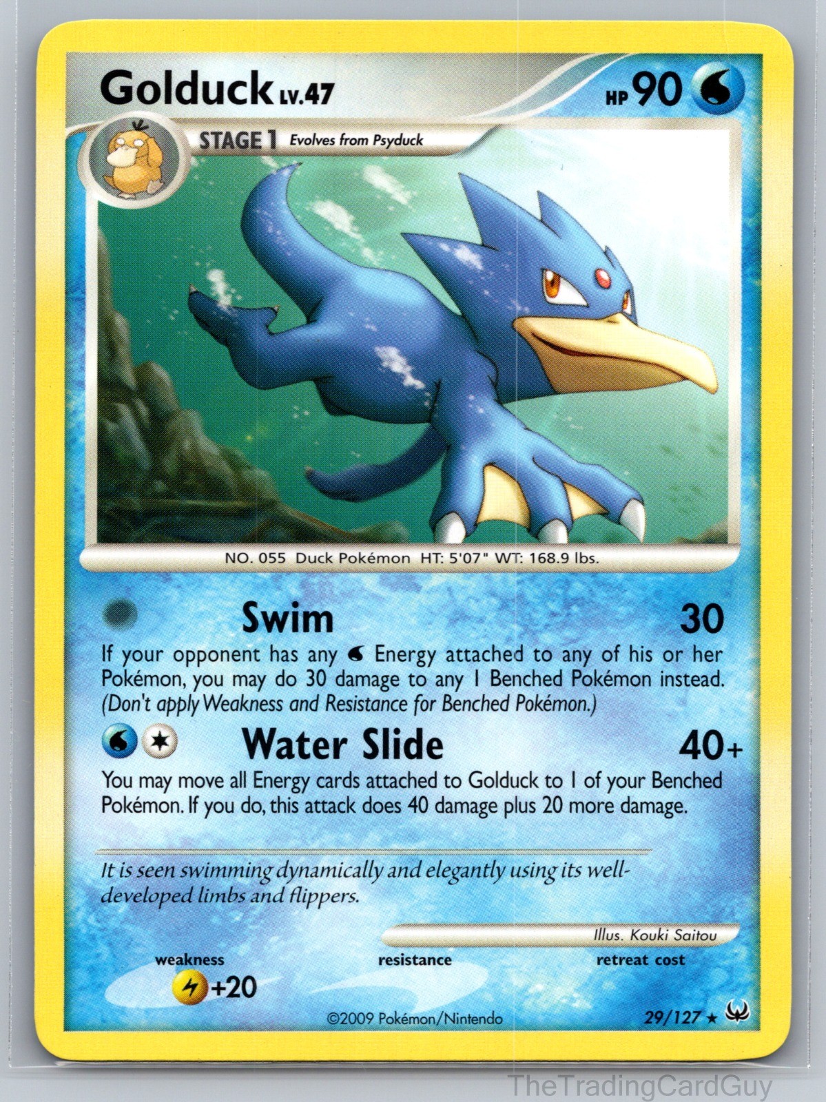 Golduck Rare Platinum 29/127 NM