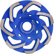 Mola a Tazza Diamantata,Disco Abrasivo Diamantato 125 per Calcestruzzo, Pietra, 