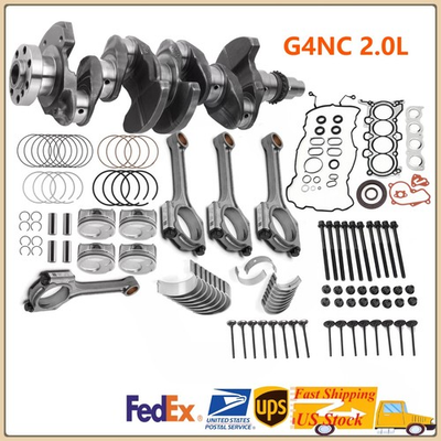 #ad G4NC 2.0L Engine Rebuild Overhaul Kit Fits 2014 19 Hyundai Tucson Kia Soul Forte $372.24