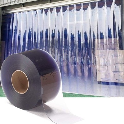 Plastic Vinyl Strip Door Curtain   148 Feet Clear PVC Curtain Bulk Roll, Commerc