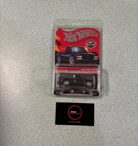 2022 Hot Wheels Red Line Club BLACK 1990 CHEVY 454 SS TRUCK RLC