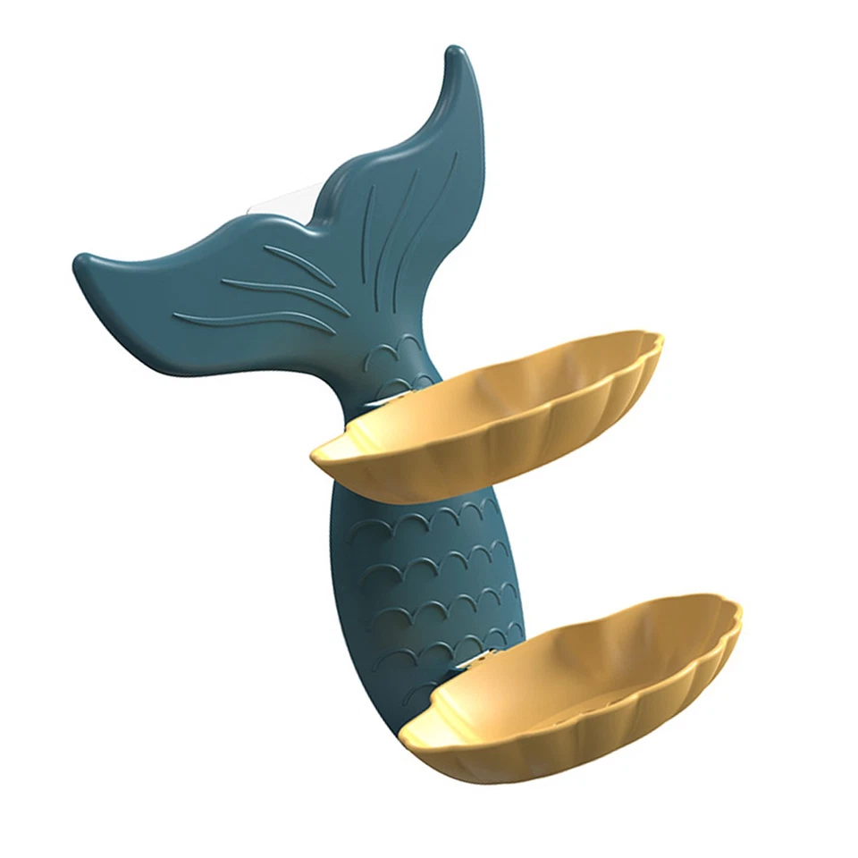 1 Support De Savon Double Couche En Forme De Poisson Doré Pour Salle De Bain - Photo 4/4