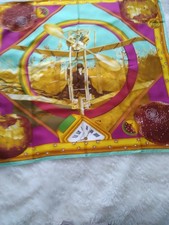 Foulard Cartier carré soie parfait état multicolore