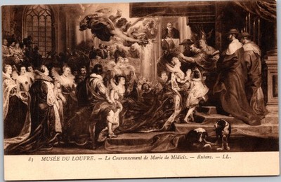 Postcard Art Rubens The Coronation of Marie de Medici