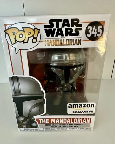 Funko Pop! Vinyl: Star Wars - The Mandalorian (Chrome) - Amazon (Exclusive) #345