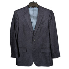 Brooks Brothers Wool Sports Coat 40R Grey 1818 Regent England Luxury Fabric Moon