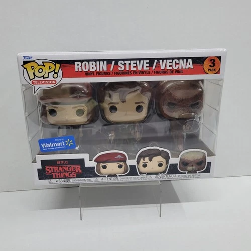 Funko Pop Robin Steve Vecna 3 Pack Stranger Things Walmart Exclusive Figures