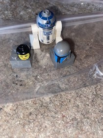 Lego Jengo Fett HELMET & Female Baclava Head RARE + Bonus R2D2