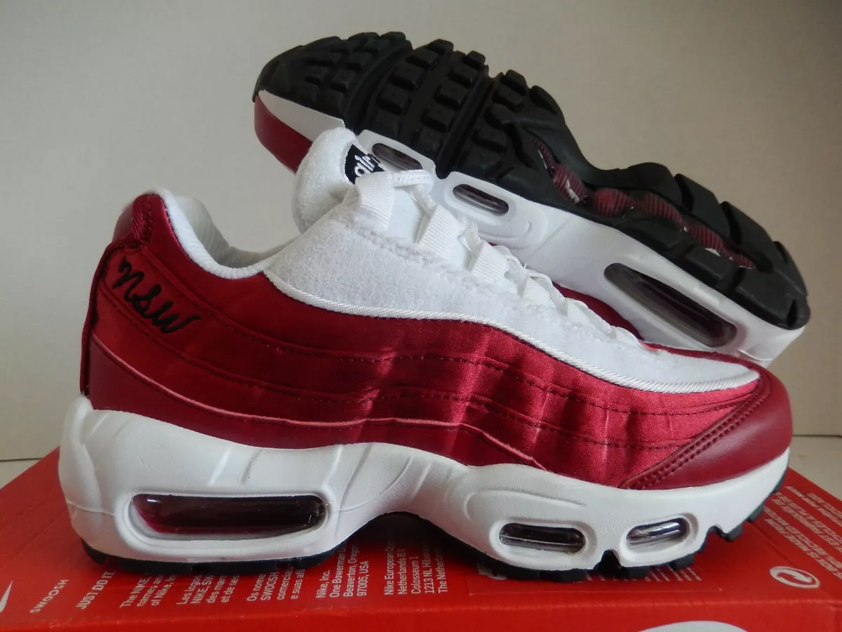 WMNS NIKE AIR MAX 95 LX NSW RED CRUSH-RED CRUSH-WHITE SZ 6 [AA1103-601]