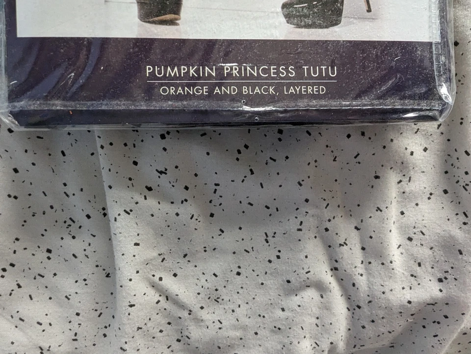 Elegante Vestido Princesa Calabaza Tutú Accesorio Halloween Naranja Adulto Falda Negra Foto 3 de 4