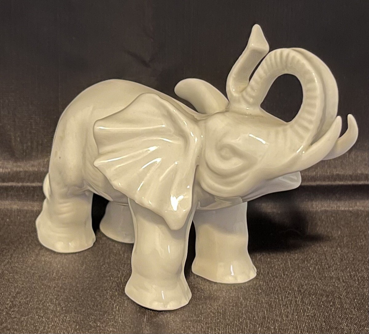 Porcelain White Elephant Figurine Made In Sri Lanka | eBay