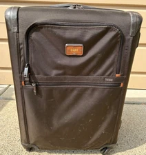 Tumi Alpha 2 Short Trip Expandable 4 Wheel Suitcase Travel Luggage 25-26" Brown