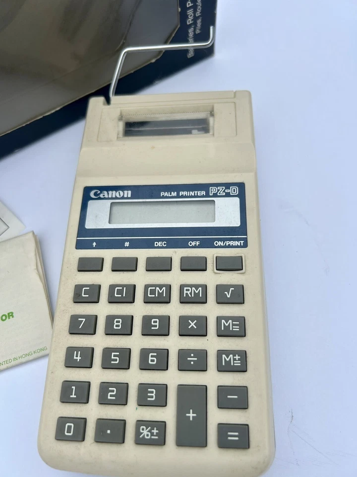 Vintage CANON PZ-D Palm Printer Printing Calculator Works Battery Powered - Image 3 of 4
