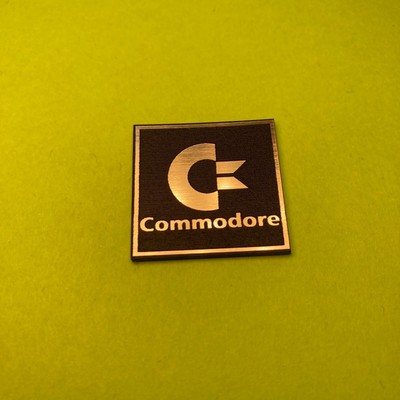 COMMODORE 24x24mm Emblem DJ 64 A1200 Sticker Badge Decal Logo Aufkleber C64 C128