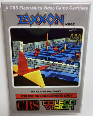 Zaxxon Colecovision Vintage Game Box 2''x3'' Fridge Locker MAGNET Vintage NES SNES