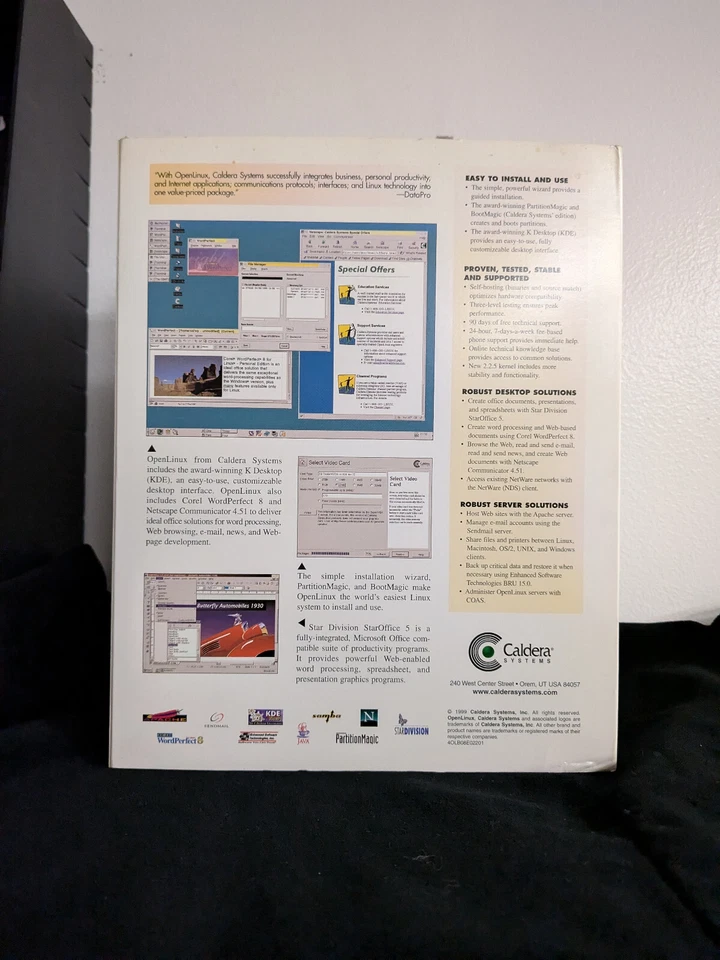 Juego de caja original Open Linux 2.2 1999 Foto 3 de 4