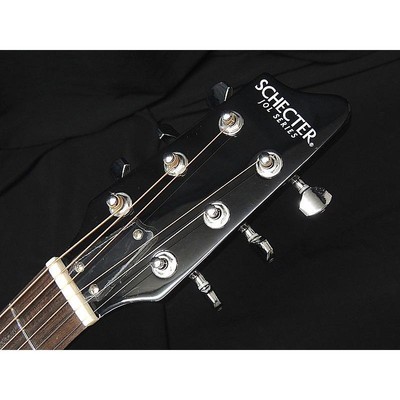 SCHECTER OL-FL-P WHT white Thin Body F Hole Electric Acoustic 