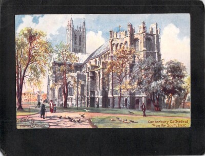 D2405 UK Canterbury Cathedral from SE Artist Tucks vintage postcard
