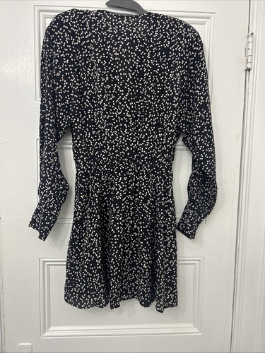 ISABEL MARANT ETOILE Printed Mini Dress Ecru Black Sz 36 US Sz 4 - Picture 5 of 5