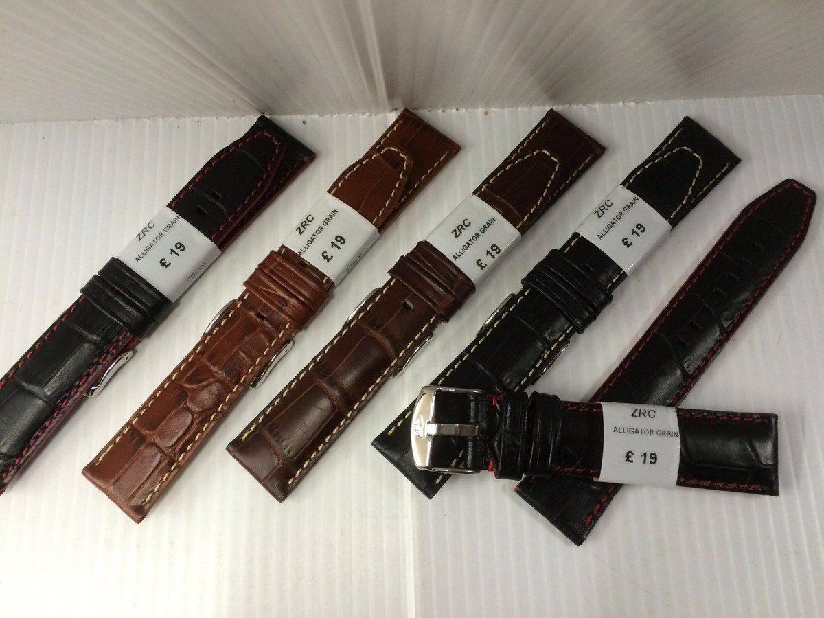 ZRC Genuine Leather, Rally style Racing Watch Strap ,French Made