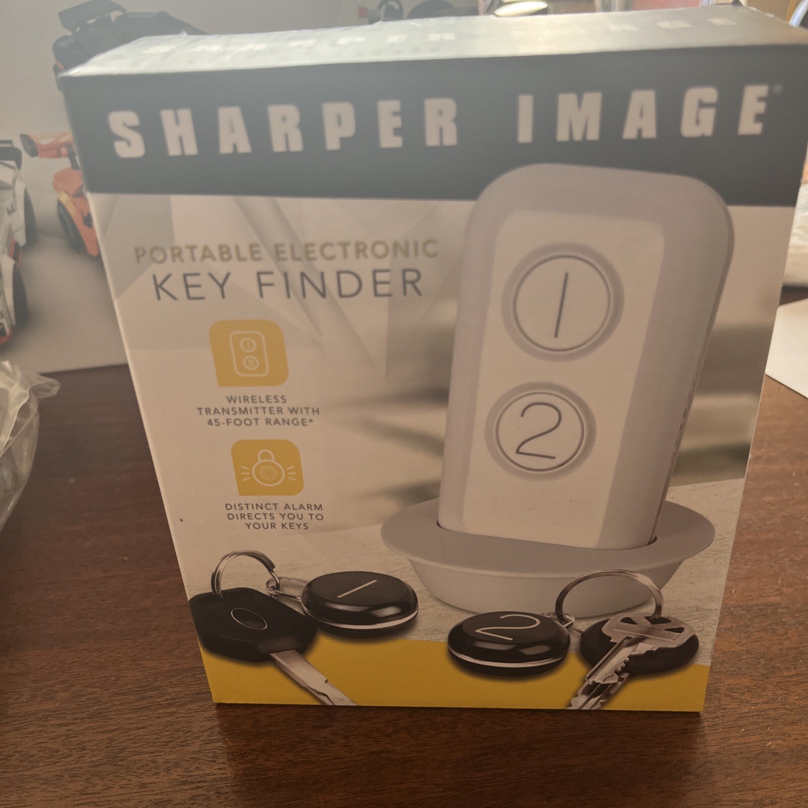 Sharper Image Portable Electronic Key Finder 45 ft. Range Item Locator
