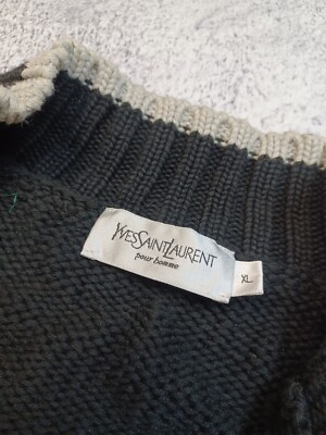 Vintage 90s YSL Yves Saint Laurent Zip Up Sweater | eBay Vintage 90s YSL Yves Saint Laurent Zip Up Sweater | eBay