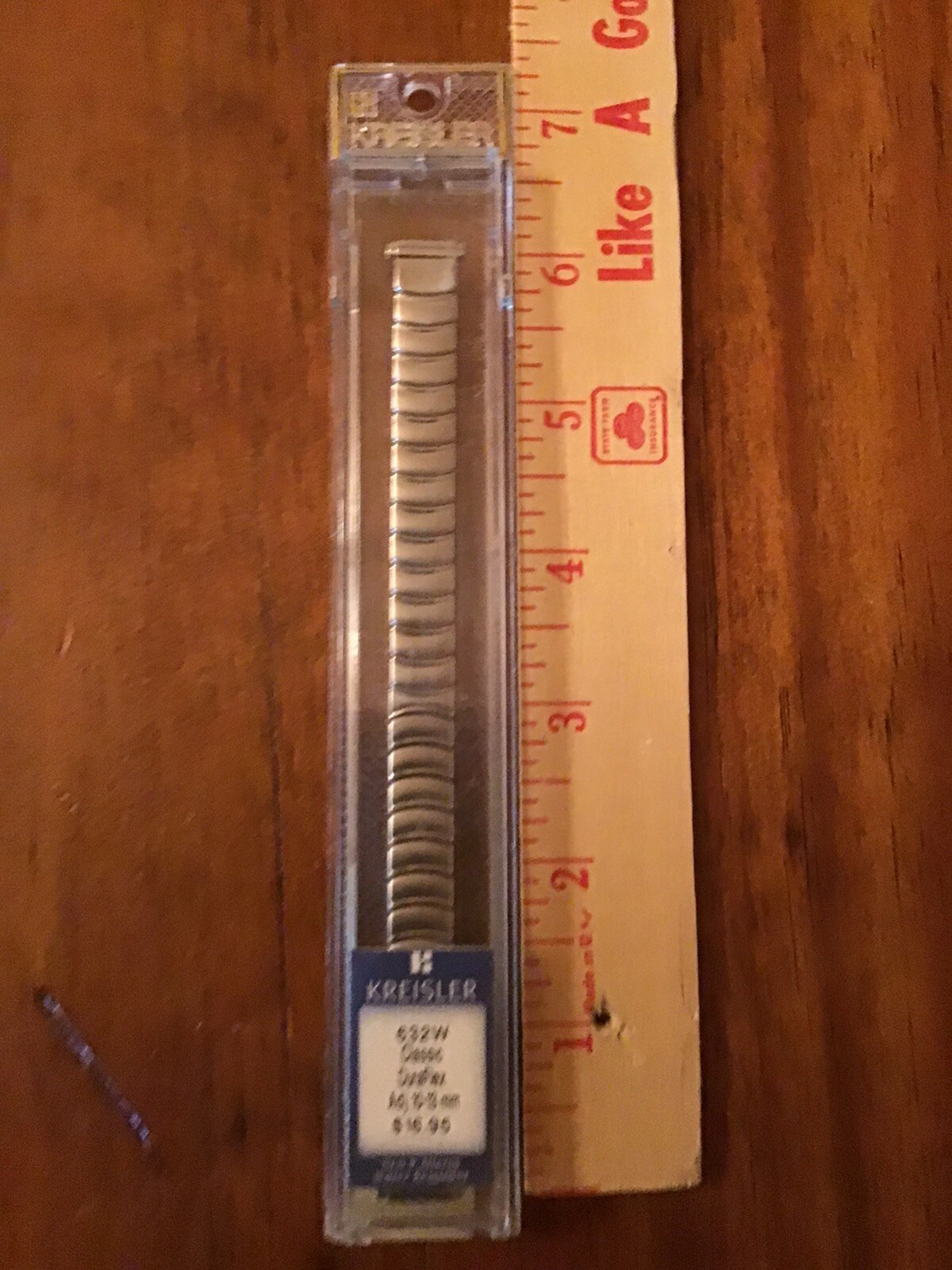 Ladies Kreisler Adj. 10-13mm Classic DuraFlex Watch Band Silver Tone NOS 632W