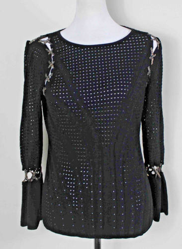 Top BEBE Crocheté Dos Cintré, Taille M, Couleur Marine - Neuf Avec étiquettes (NWT)