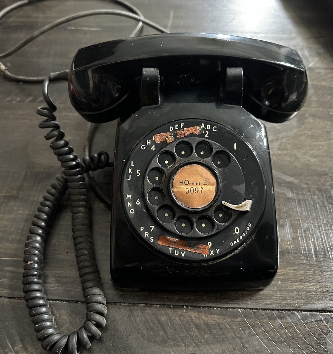 Vintage 1953 Western Electric Bell System Black Rotary