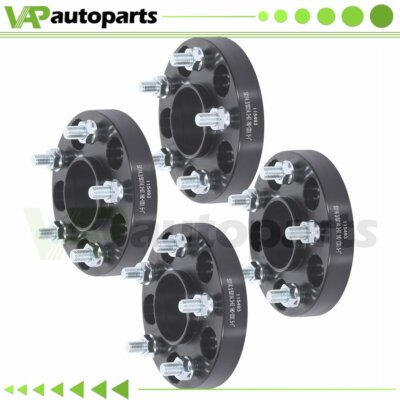 4 Pc 1'' Hubcentric Wheel Spacers 5x4.5 5x114.3 For Hyundai Tucson Elantra 12x1.5