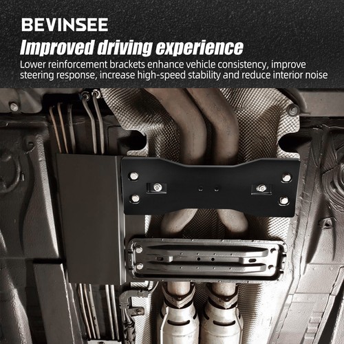 BEVINSEE Lower Reinforcement Brace For BMW E46 E90 E92 E93 M3 X1 E84 18211436309 - Picture 2 of 13